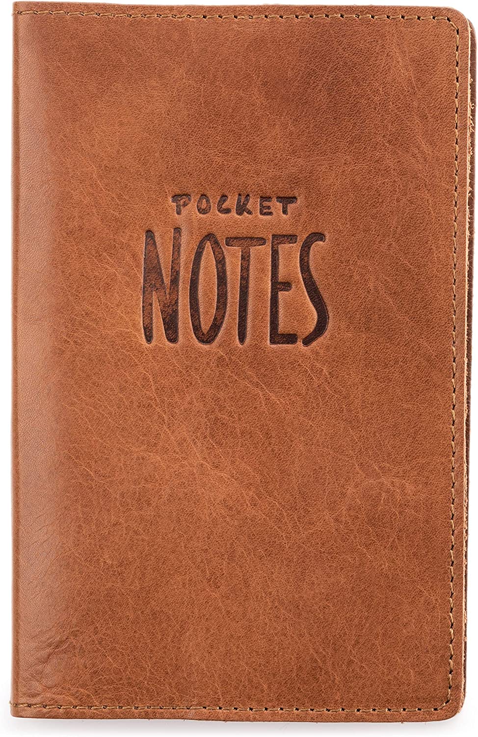 LEABAGS Pocket Notes Leder Sleeve Lederhülle für Notizbücher 9x14 cm - Hazel