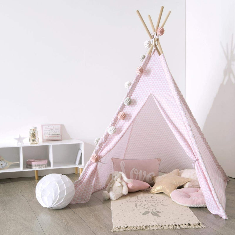 Tipi für Kinder rosa - Rosa - Atmosphera créateur d'intérieur