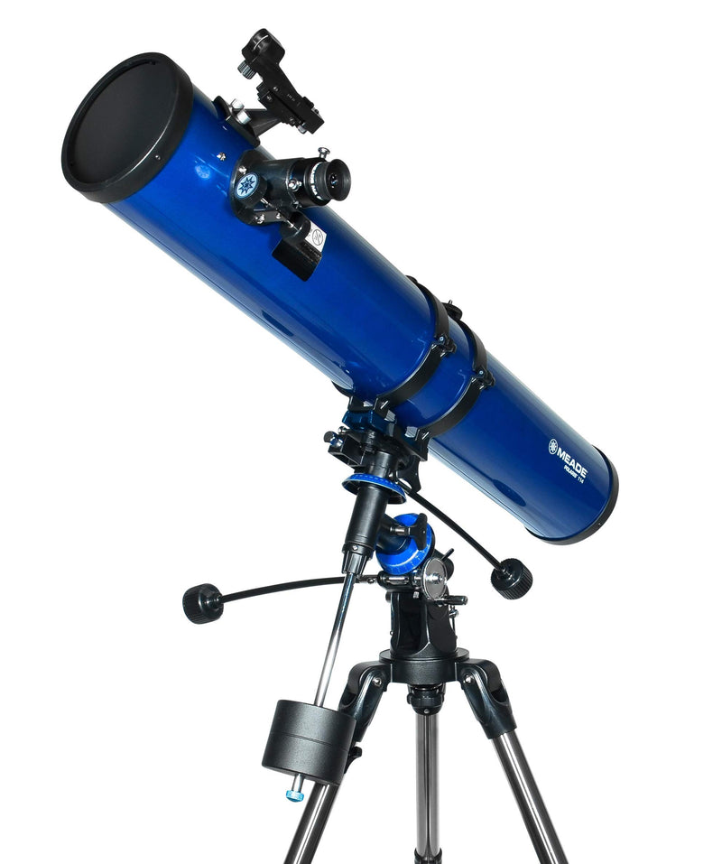 Meade Instruments 216004 Polaris 114Eq Reflektor-Teleskop, Metallic Blau