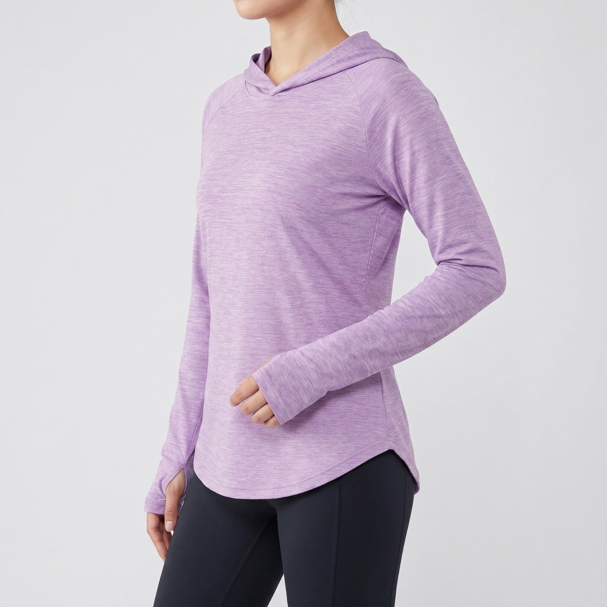 Damen Sonnenhoodie mittelschwer – UPF 50+ UV-Schutzoberteil mit Kapuze