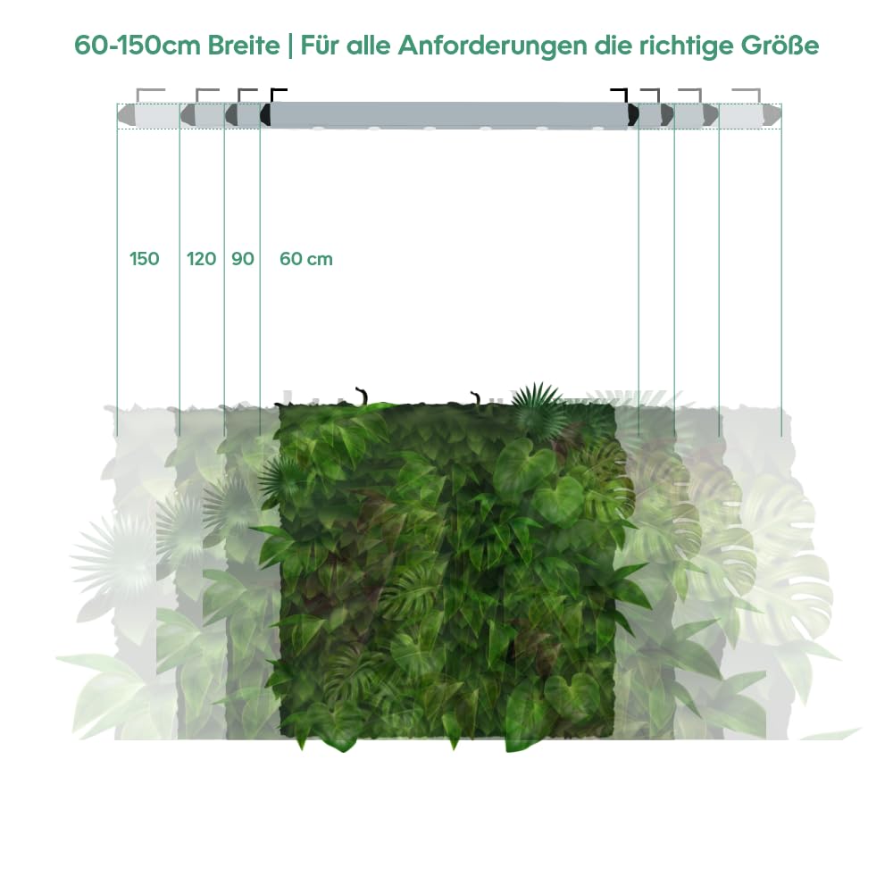 Venso EcoSolutions Pflanzenlicht Spotleiste Lichtleiste Wall 150cm, 75W, 120° (8018503540)