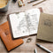 LEABAGS Pocket Notes Leather Sleeve for 9x14 cm Notebooks