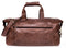 Leabags Leder Weekender Damen & Herren I Echtleder Premium Reisetasche I 41 l Sporttasche I Duffle Travel Gym Bag I Sporttasche I Trainingstasche I Tasche Flugzeug I groß I Vintage Cognac