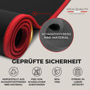 BeMaxx Fitnessmatte + Tragegurt – Sportmatte extra dick, Gymnastikmatte rutschfest, Turnmatte Trainingsmatte Yogamatte Pilatesmatte Gym Matte, Yoga Fitness Sport Gymnastik Workouts - 183x61cm, Schwarz