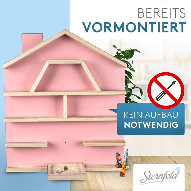 STERNFELD Magnetisches Tonie Regal für Toniebox & Tonies Hörfiguren - Vormontiertes [60x50cm] - Nachhaltiges Tonies Regal Kinderzimmer mit abgerundeten Ecken