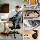 VALKENSTOL M2 Ergonomischer Bürostuhl 150 kg ohne Kopfstütze Schwarz Schreibtischstuhl Bürostuhl Ergonomisch Bürostühle Ergonomic Office Chair