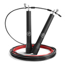 Springseil Speed Rope II Fitness + Trainings-eBook & Ersatzkabel | Super dünnes & leichtes verstellbares Stahlseil + Kugellager | Workout, Profi Sport, Boxen, Training, Sport | Erwachsene