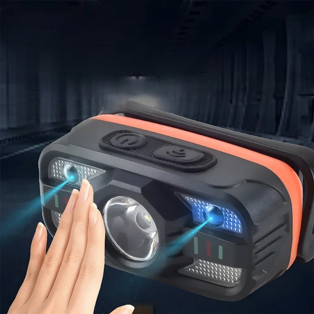 | TrailGlint USB-Stirnlampe mit Bewegungssensor