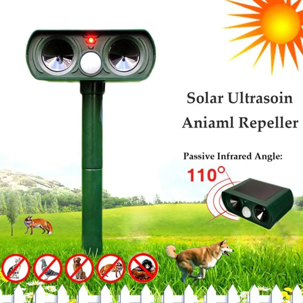 Rebolet | Ultraschall Vogel + Schädling Abwehr Solarbetrieben - Lange Reichweite