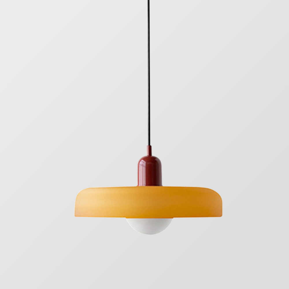 Rebolet | Bauhaus-Pendelleuchte aus farbigem Glas