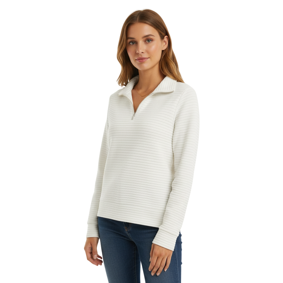 Selene Pullover mit Halb-Reißverschluss