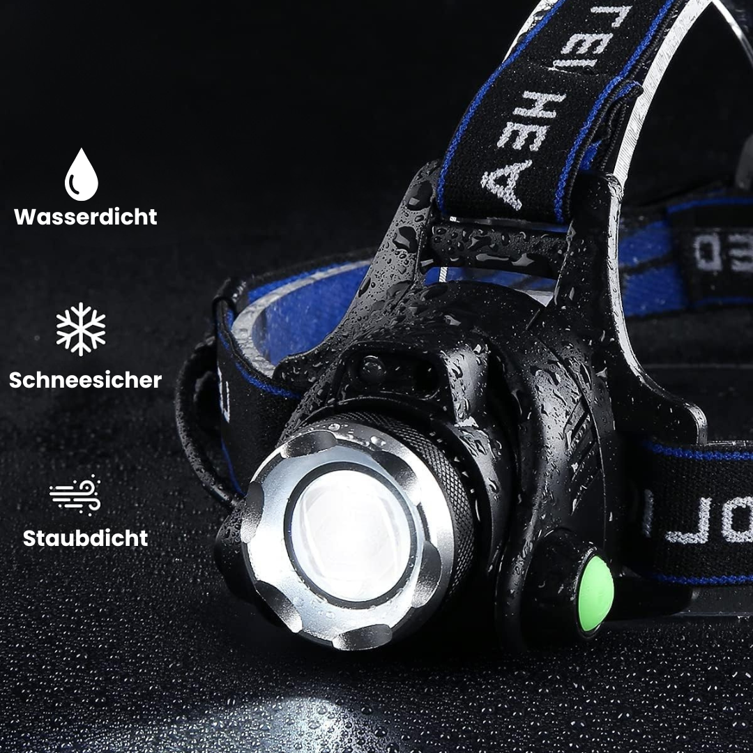 LED Stirnlampe wiederaufladbar – FokusBeam 1000