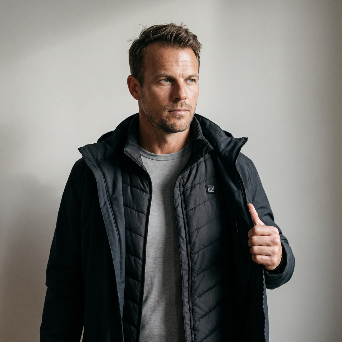 Heizweste USB-betrieben – Bodywarmer mit vier Heizzonen zum Wandern