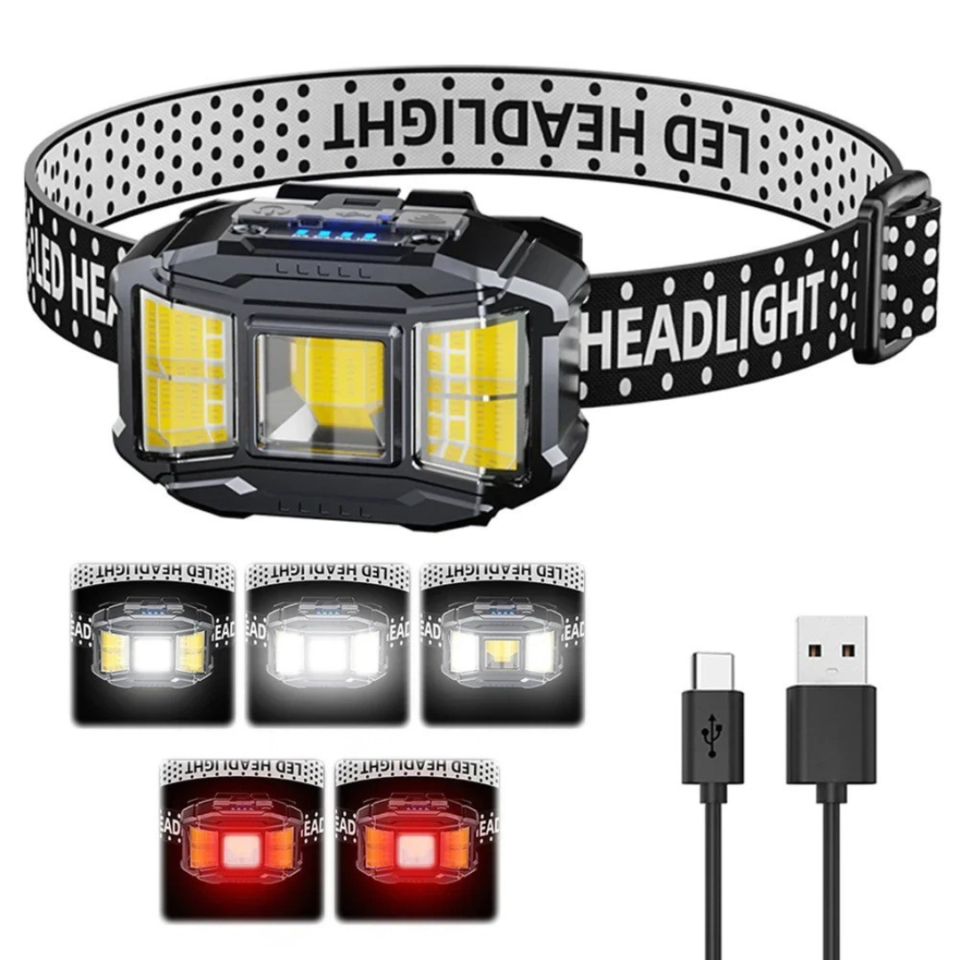 | NightVanta Aufladbare COB-LED-Stirnlampe