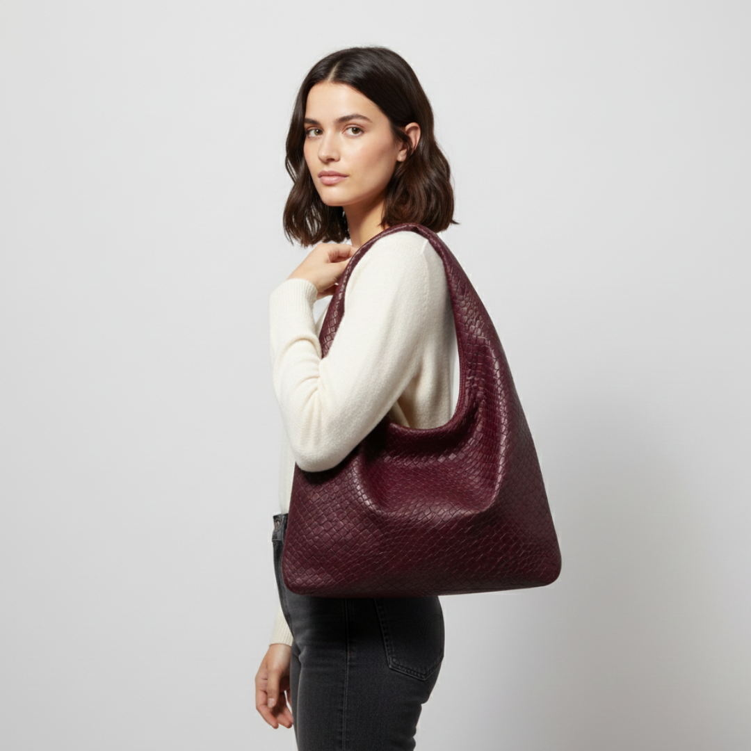 Große Halbmond-Schultertasche