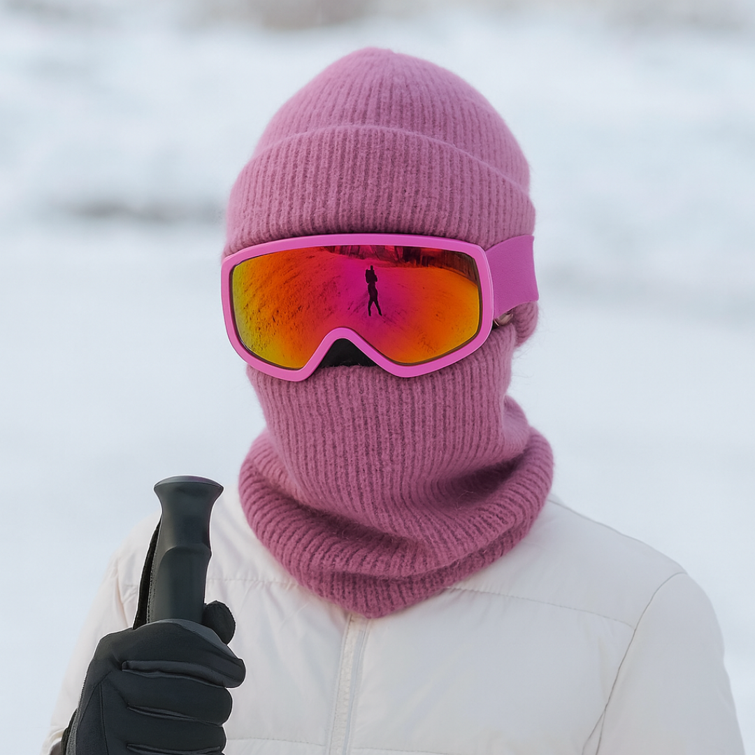 Mütze aus Kaschmirwolle mit Kaninchenfell – WinterWeich