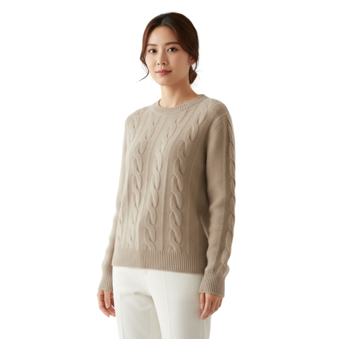 SoftKnit Zopfpullover