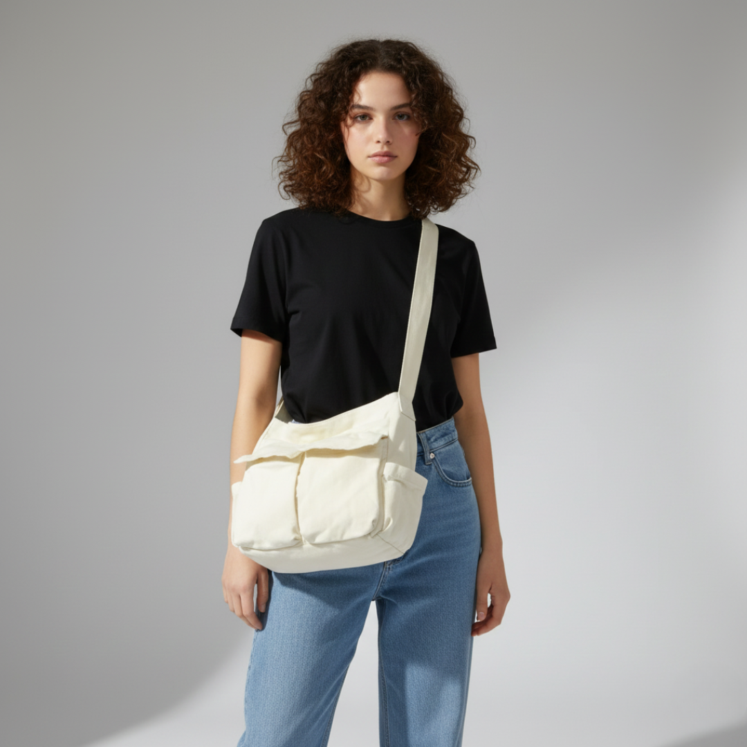 Canvas-Schulter-Satchel-Tasche
