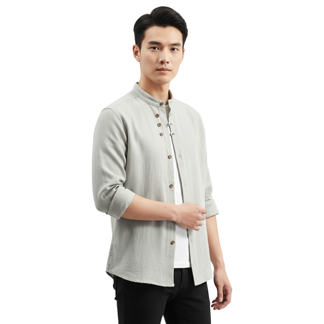 SlateCrest Pullover mit modernem Kragen