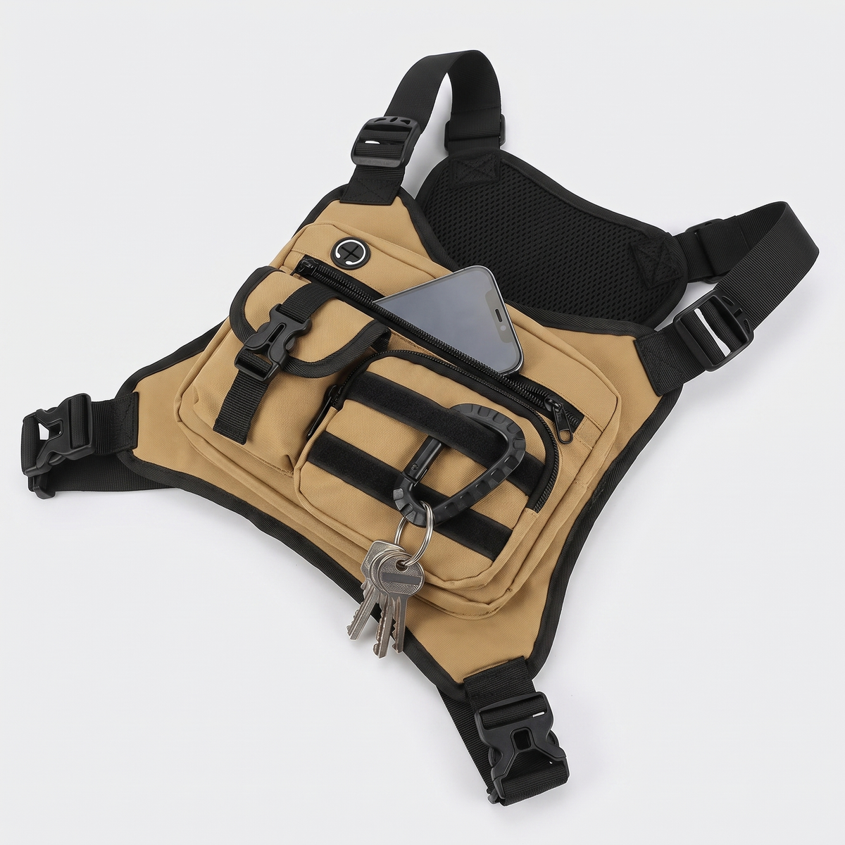 Herren Brusttasche – Multifunktions-Chest-Rig zum Wandern und Gassigehen
