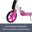 ArtSport Scooter Cityroller Big Wheel 205mm Räder klappbar & höhenverstellbar — Kinder-Roller ab 3 Jahre - Tretroller bis 100 kg — pink