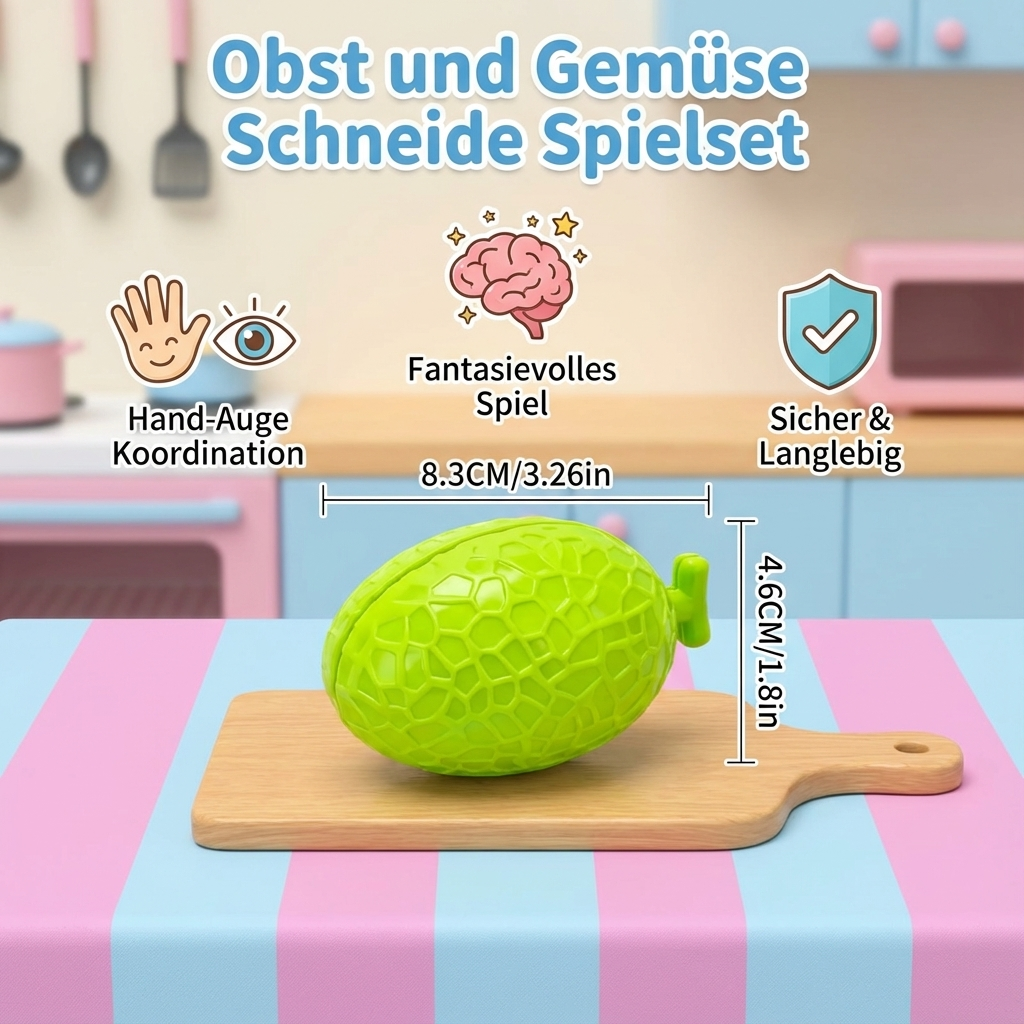 Rebolet | Obst & Gemüse Schneide Spielset für Kinder