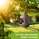 LETTBOX Vogelhaus zum Aufhängen | Vogelfutterhaus wetterfest | Vogelhäuschen mit Futterspender & Vogeltränke | Modernes Futterhaus für Vögel | Futterstation Vögel