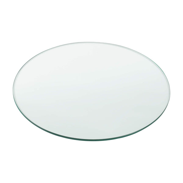 [neu.Haus] Glasplatte 'Glasgow' Ø30cm Rund Glasscheibe Tischplatte ESG Glas Kaminplatte Kaminglas DIY Tisch