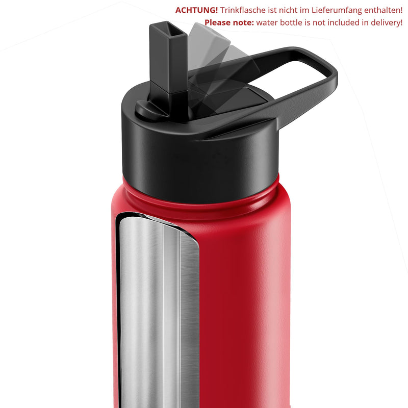 BeMaxx Ersatzverschlüsse Zubehör für Wide Mouth ACTIVE FLASK Trinkflaschen jede Größe (950ml, 680ml, 530ml, 410ml) | BPA frei auslaufsicher (Strohhalm Trinkverschluss, Wide Mouth Flasche)