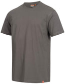 Nitras Motion TEX Light Arbeits-T-Shirt - Kurzarm-Hemd aus 100% Baumwolle - für die Arbeit - Grau - XL