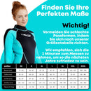 T´SUITS Neoprenanzug Damen [3mm, Lang, 4-Elements] | Tauchen, Schwimmen, Surfen, Kiten, Wasserski, Rafting - Jetzt Größe Wählen (L, Damen Schwarz/Aquamarine)