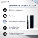 Oral-B Genius X Elektrische Zahnbürste/Electric Toothbrush, 6 Putzmodi für Zahnpflege, künstliche Intelligenz & Bluetooth-App, Reiseetui, Designed by Braun, schwarz