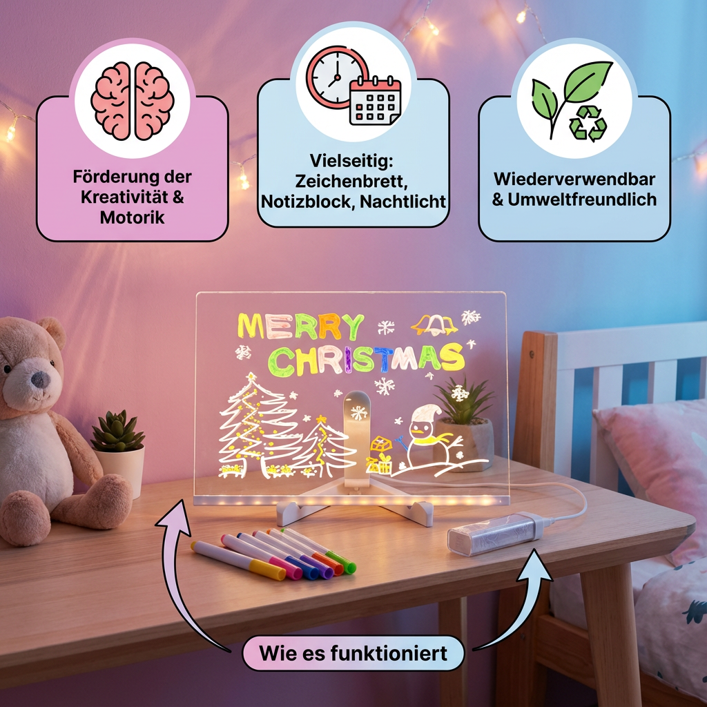 Rebolet | LED Leuchtendes Zeichenbrett für Kinder