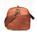 Leather Lane 'Columbus' Weekender XL Reisetasche 60 cm 45 Liter Echtes Leder Vintage Look Sporttasche für Damen und Herren Duffle Bag Umhängetasche Naturleder Braun