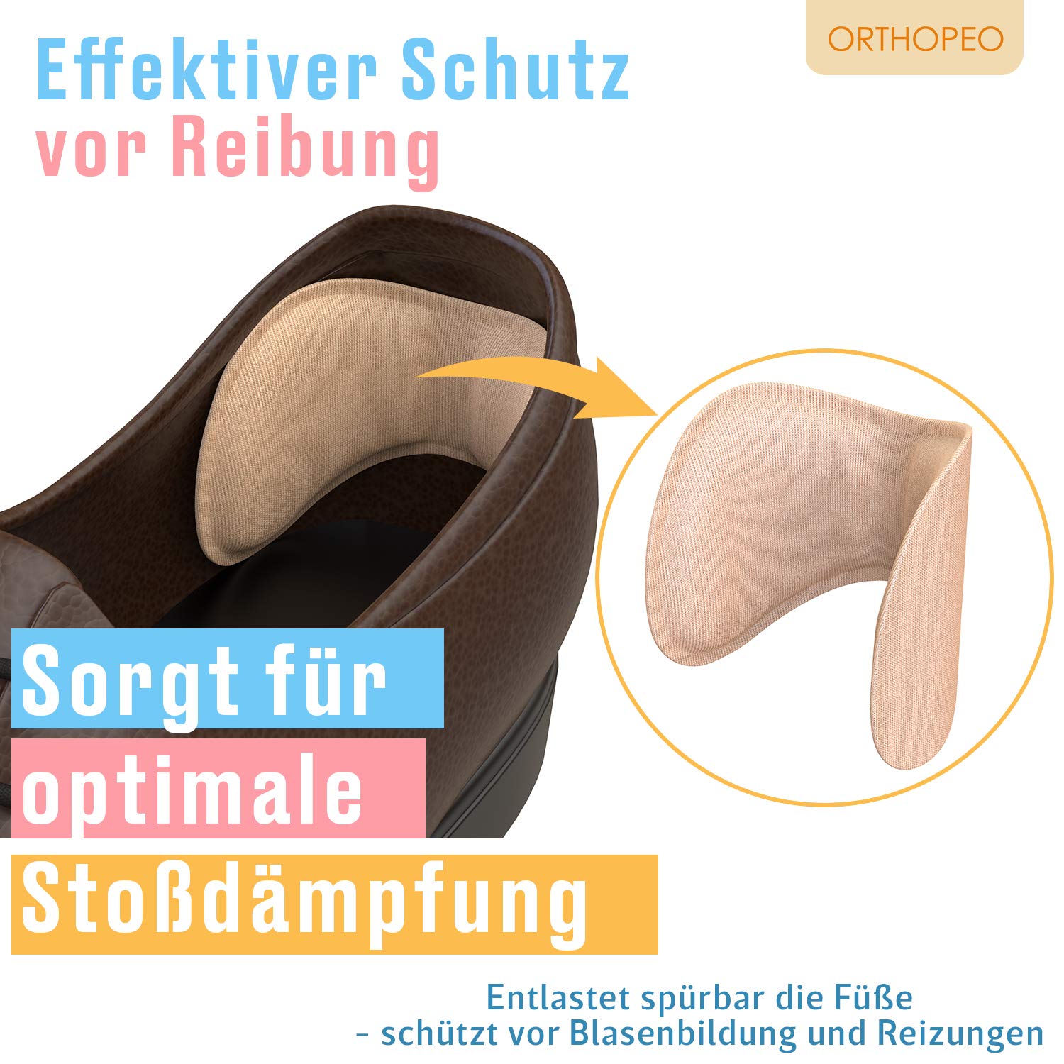 ORTHOPEO Premium Fersenpolster 6 Paare