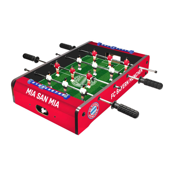 FC Bayern München Tischkicker für Kinder - Tischaufsatzkicker im Offiziellen FC Bayern München Design für Groß und Klein I Spielfeldmaße: 40,5 x 29,5 cm