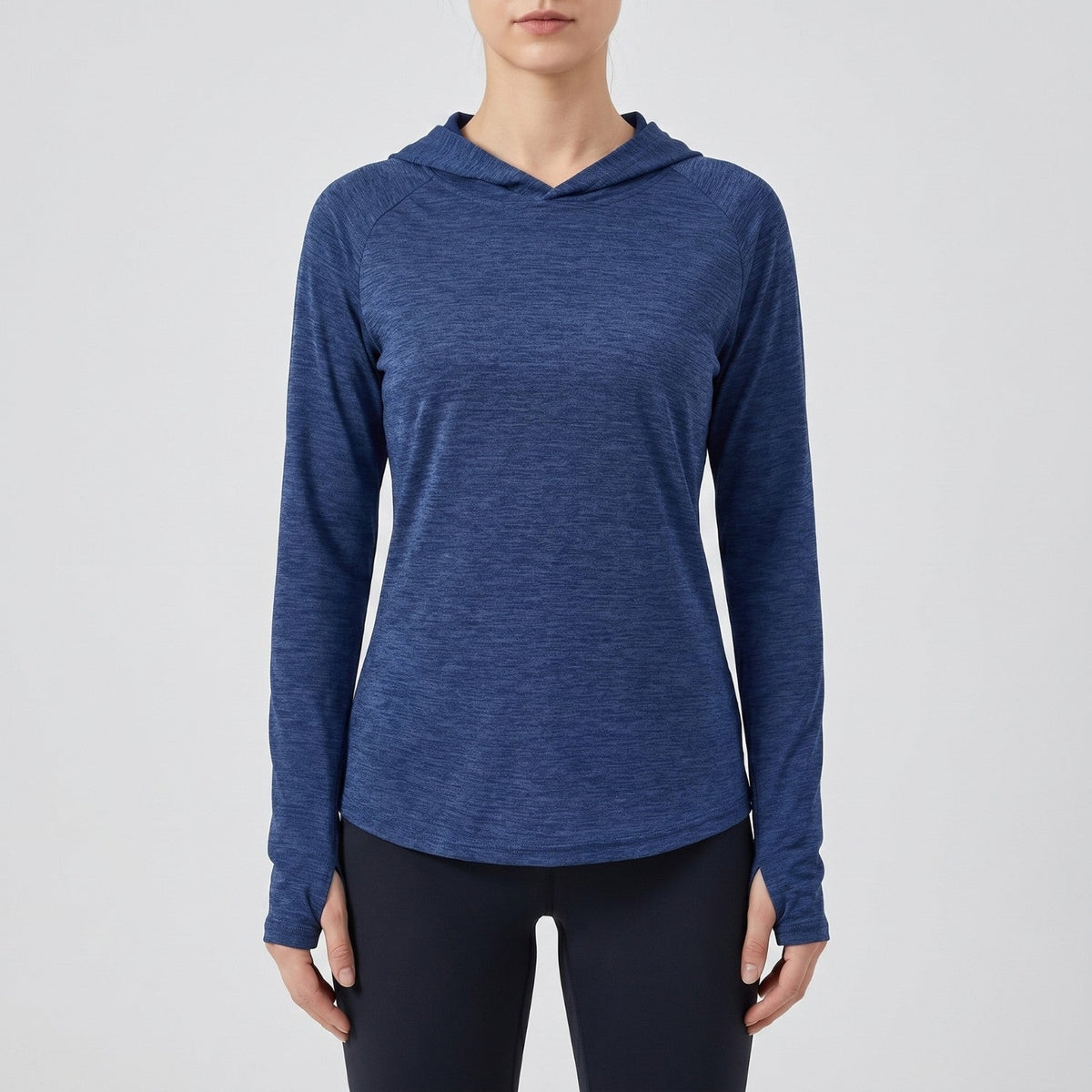 Damen Sonnenhoodie mittelschwer – UPF 50+ UV-Schutzoberteil mit Kapuze