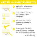 NEUBACH® Haken für Hängesessel [360 Grad drehbar] - 400kg Traglast - Da Boxsack Halterung aus rostfreiem Edelstahl, optimal für Draußen I Inkl. Karabiner und Verlängerungskette