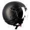 Westt Classic X Integralhelm Jethelm Motorradhelm Vintage Stil - Matt Schwarz - Roller -ECE Zertifiziert