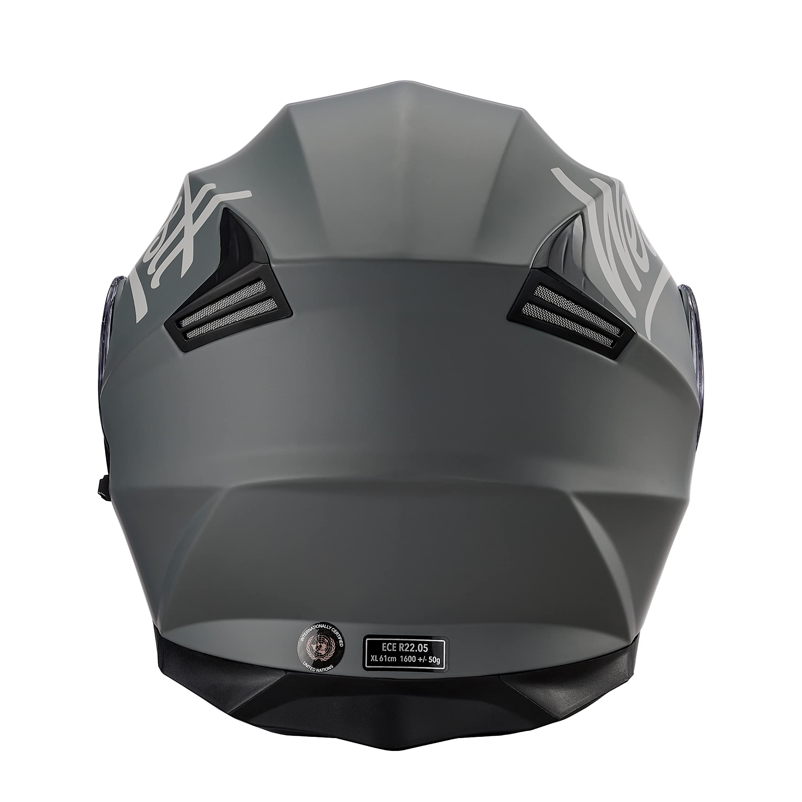 Westt Klapphelm Flip up Motorradhelm Integralhelm Herren Damen mit verstärktem Kinnschutz Chopper Moped Mofa Roller Modular Helm Motorrad mit ECE DOT Zertifizierung, grau, M (55-56 cm)