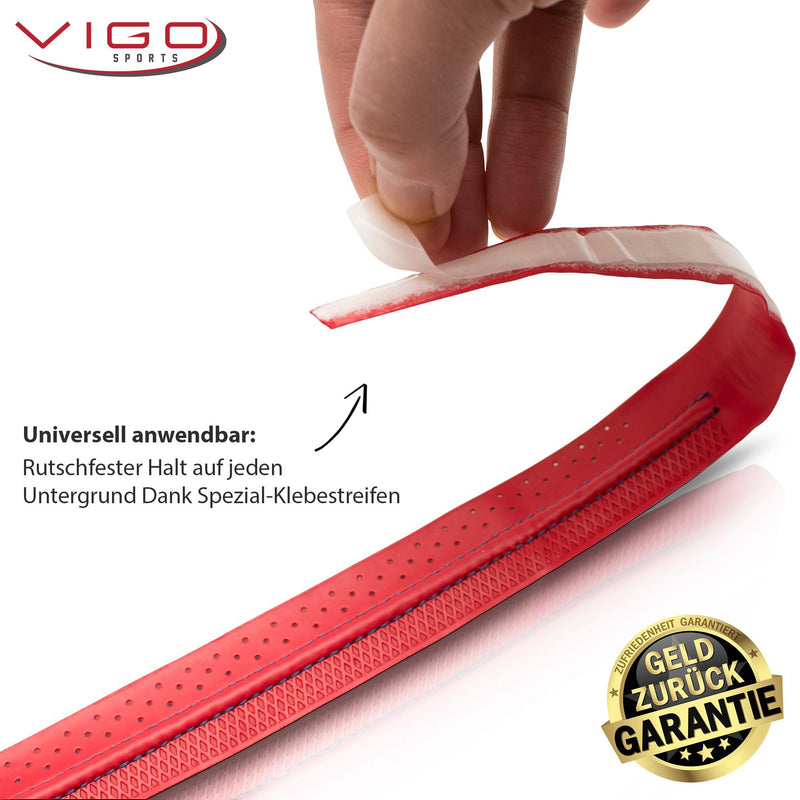 VIGO SPORTS selbstklebendes Griffband mit luftdurchlässiger Perforierung für idealen Grip bei schwitzenden Händen I Griffband Tennisschläger für einfache Montage I für Tennis, Badminton und Squash