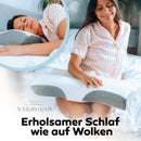 Schlafimpuls Ergonomisches Kopfkissen Nackenstützkissen | Orthopädisches Kopfkissen & Nackenkissen [Memory Foam] Seitenschläfer - mit extra Bezug - Farbe wählbar (Schwarz)