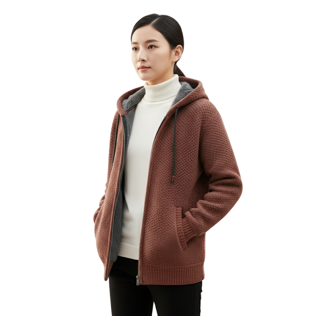 StoneWeave Kapuzenpullover mit Struktur