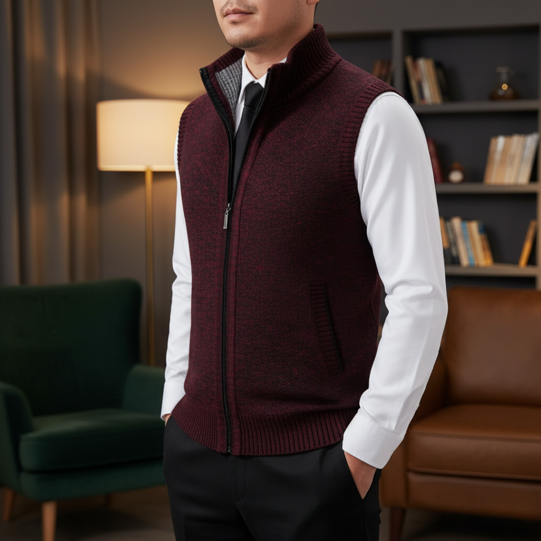 Pullover Bodywarmer Herren mit Reißverschluss & leichter Isolierung – ClassicLayer Vest