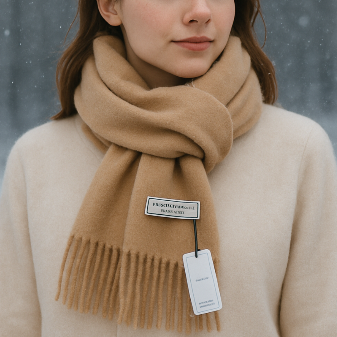 Wintermantel Schal Damen – WollSoft Élan