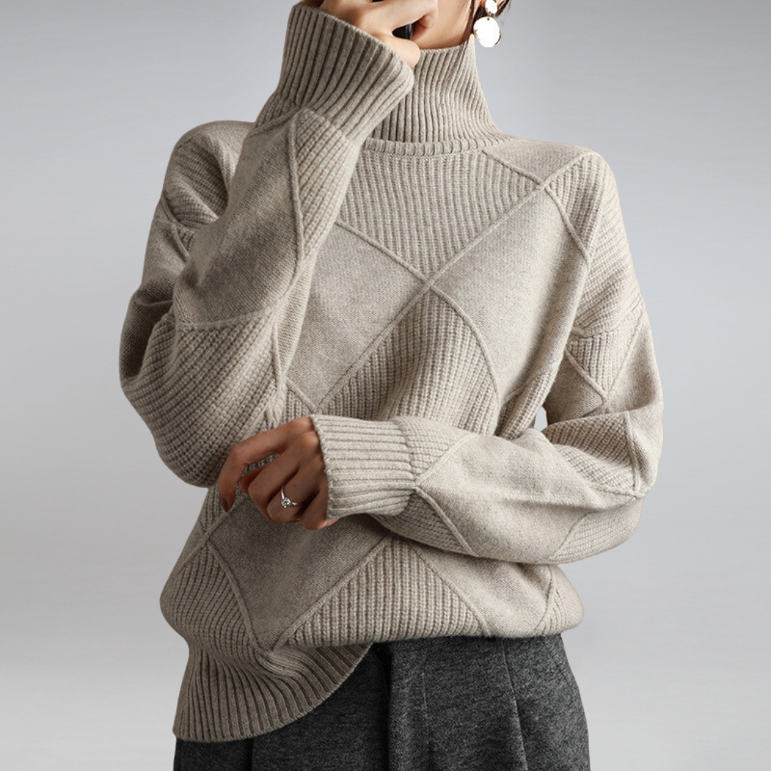Rebolet | Kuscheliger Kaschmir Damen Rollkragenpullover