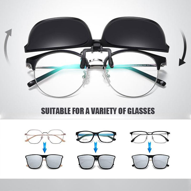 Rebolet | Neue polarisierte Clip-on-Klappsonnenbrille