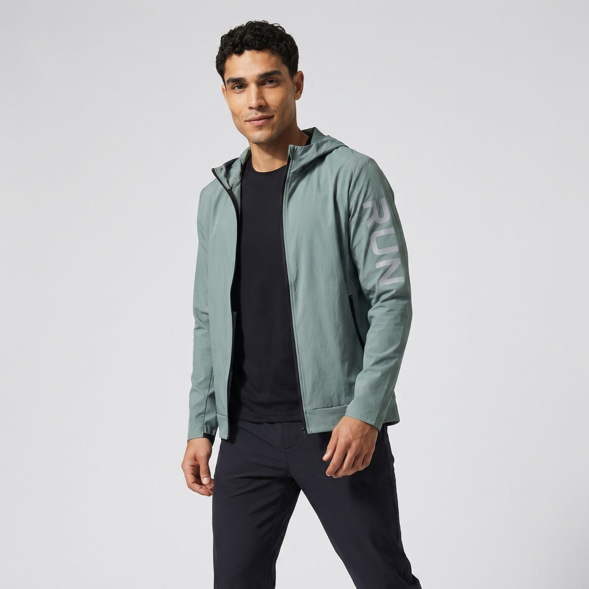 Herren Laufjacke leicht – packbar, winddicht, wasserabweisend