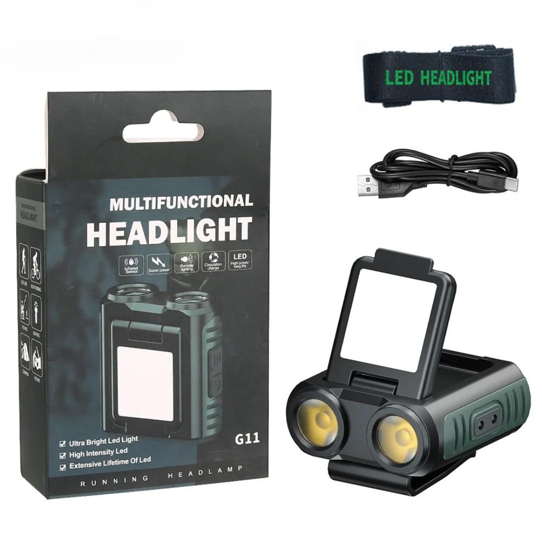 | TrailOrbis USB-Stirnlampe mit Bewegungssensor
