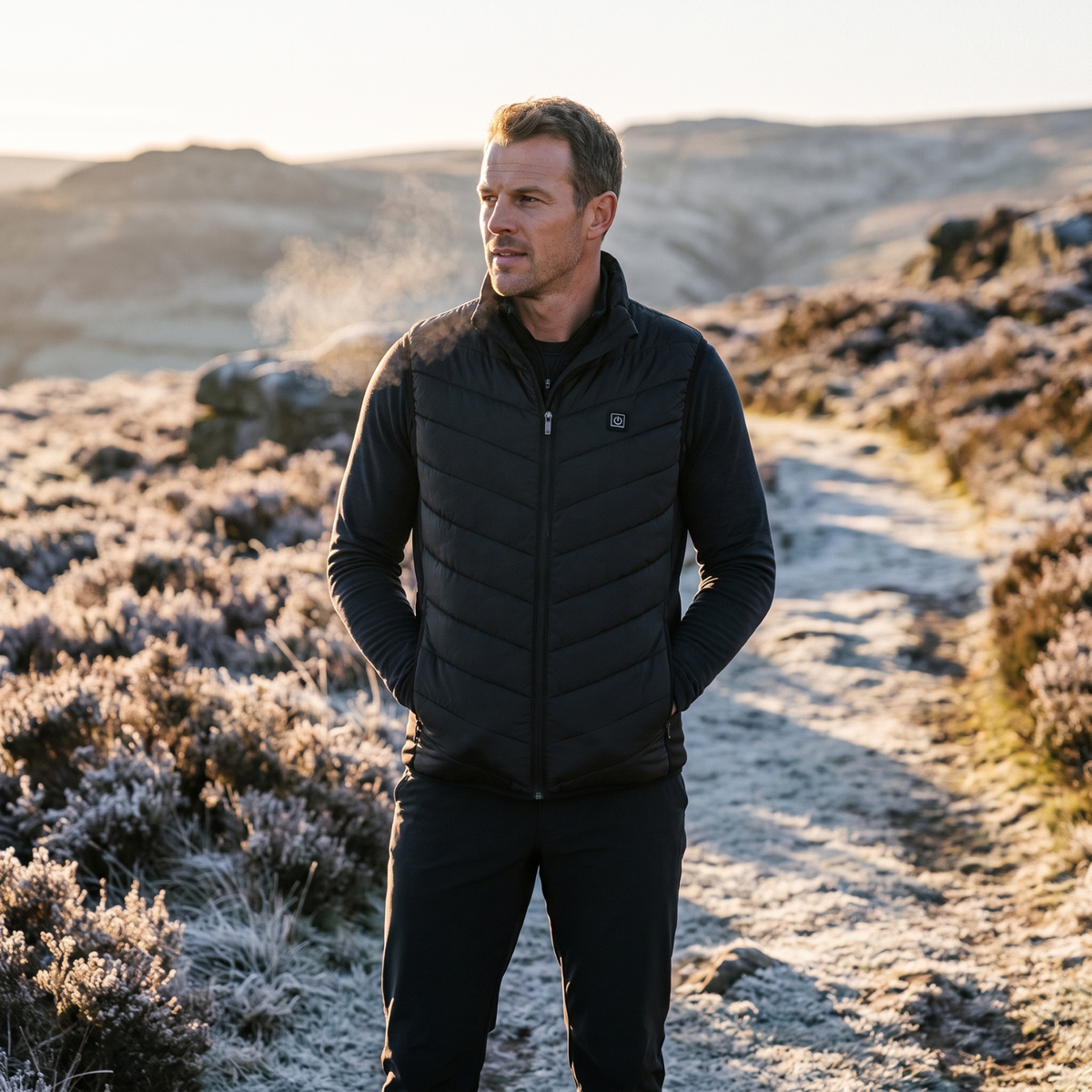 Heizweste USB-betrieben – Bodywarmer mit vier Heizzonen zum Wandern